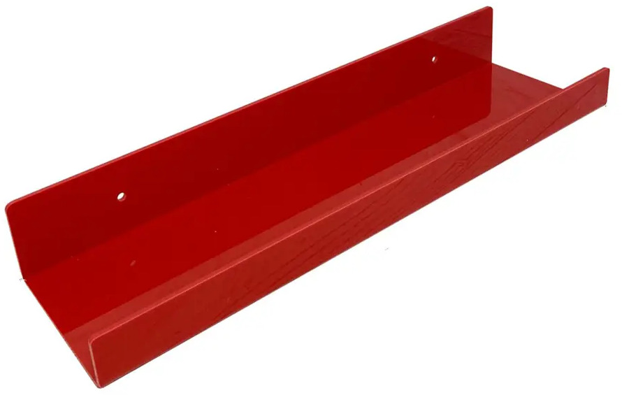 91568395 Настенная полка Velar 40x10.5 см пластик цвет красный STLM-1083032