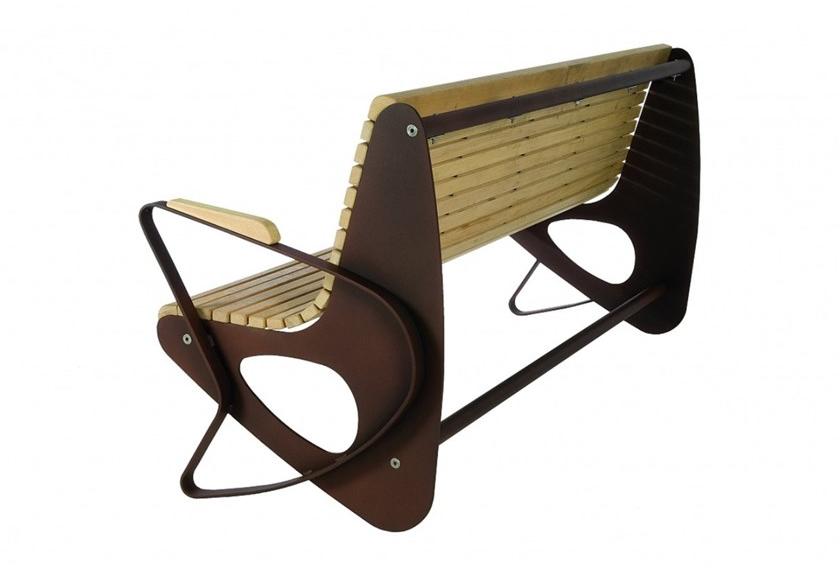 Euroform W Скамья из дерева с подлокотниками со спинкой  1010  - Вид №1