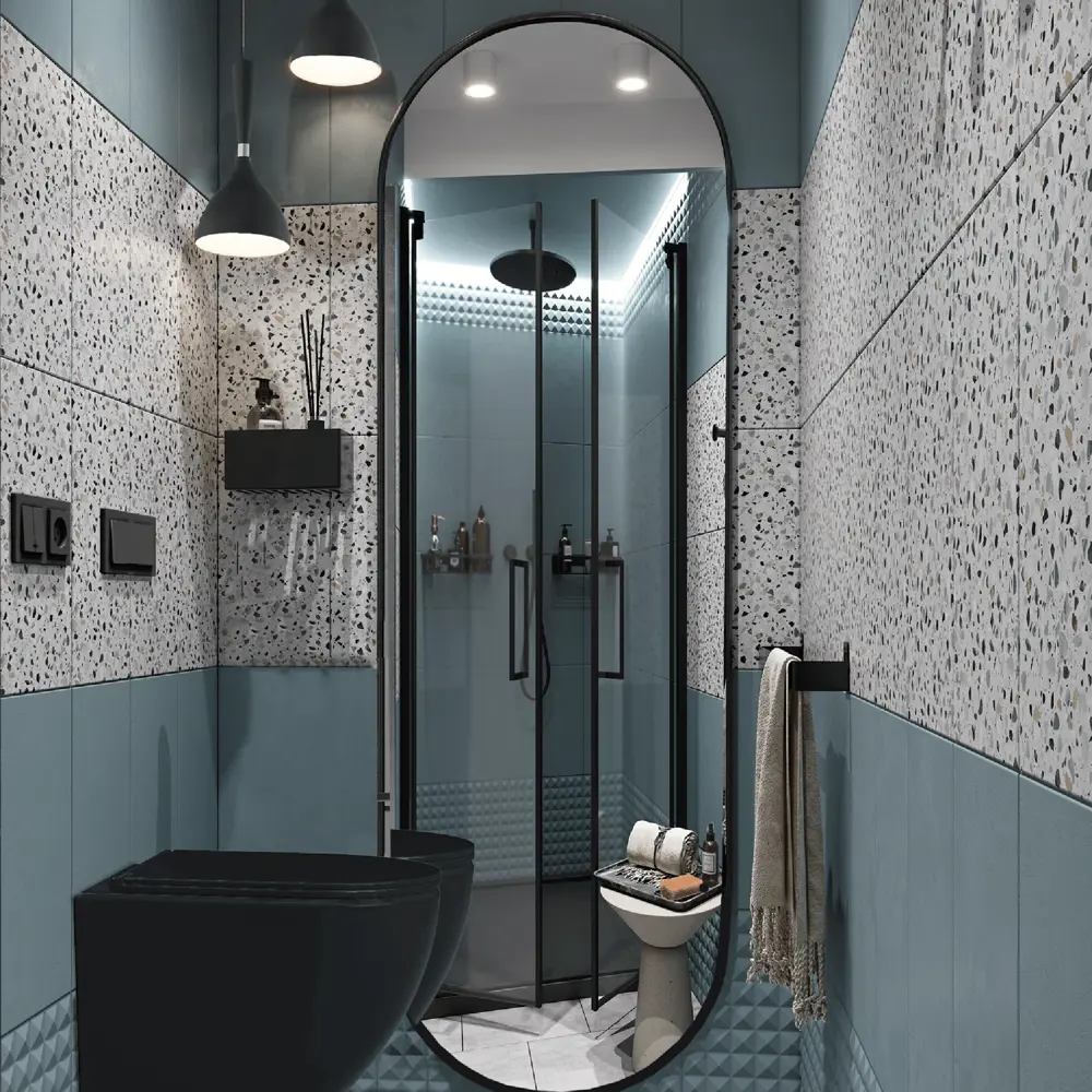 86926202 Плитка настенная Culto Asana Terrazo 20x40 см 1.2 м² камень цвет серый STLM-0072522