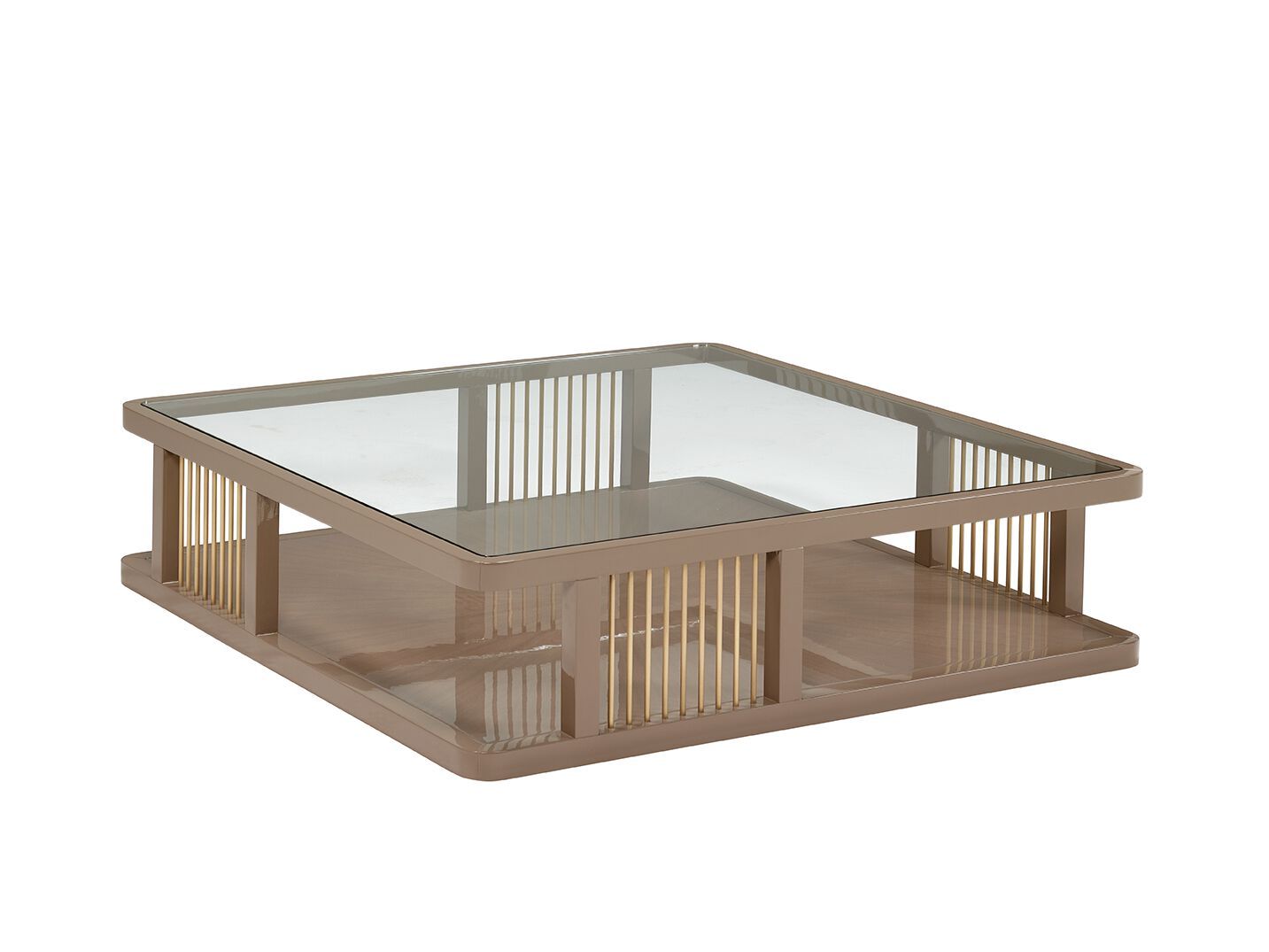 Квадратный журнальный столик из дерева и стекла Casa Magna AUDREY ARCH-00079796 - Вид №3