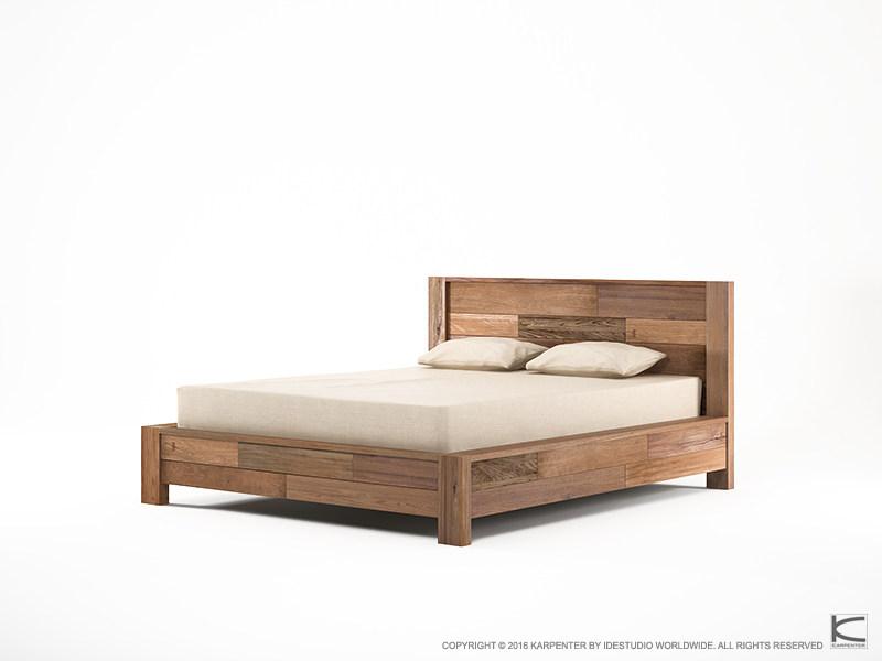 KARPENTER Двуспальная деревянная кровать Organik sun-id-1508266 - Вид №1