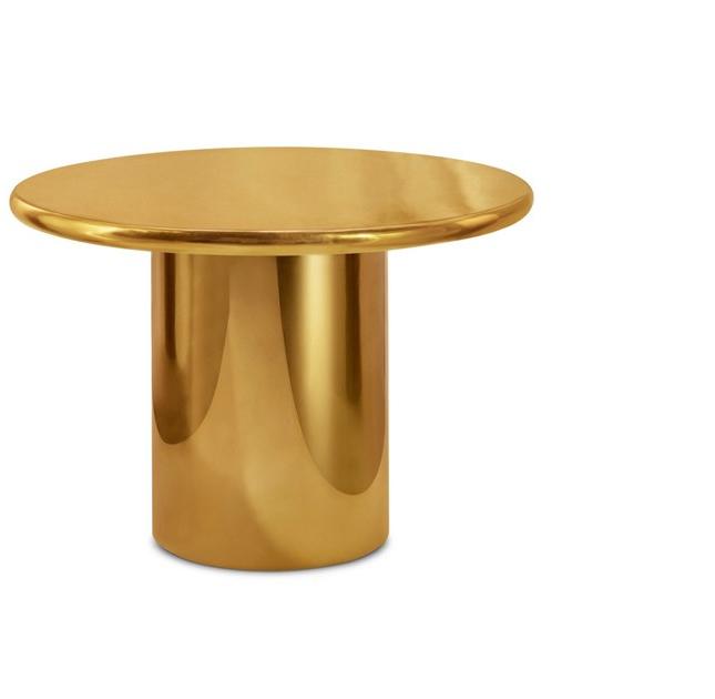 Scarlet Splendour Круглый журнальный столик из металла Snow white sun-id-1407179 - Вид №1