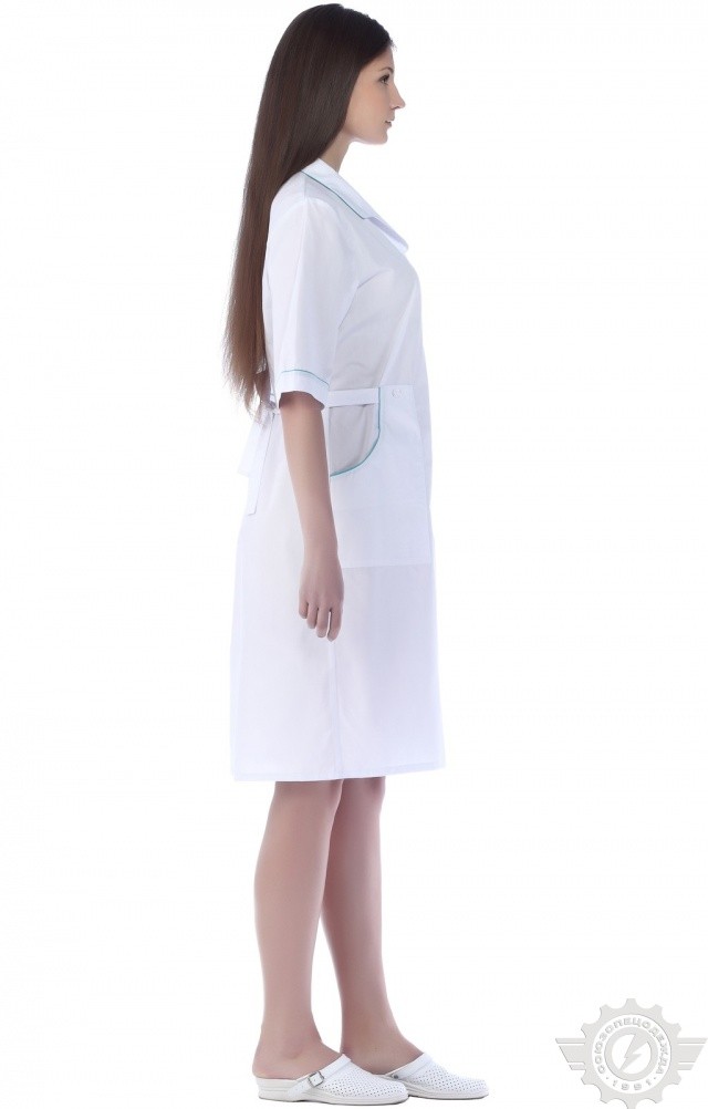 63612 Халат "Оксана"  Медицинская одежда  размер 46/158-164 Спецодежда  - Вид №10