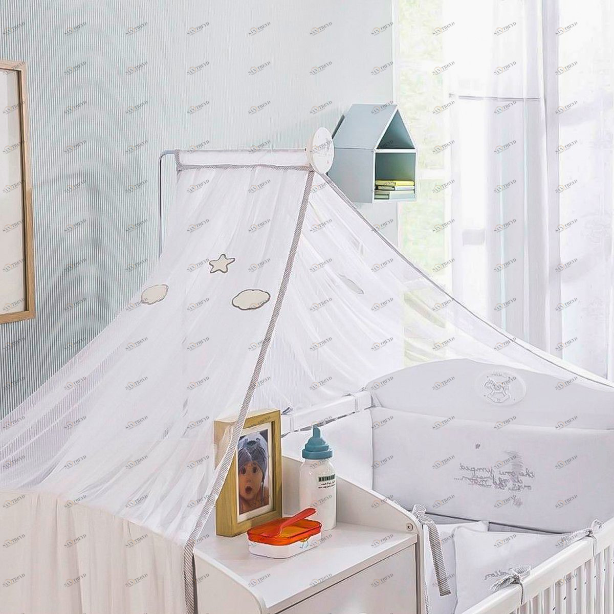 Балдахин на детскую кроватку Baby Cotton CILEK BABY COTTON 00-3832085 Белый Santreyd 