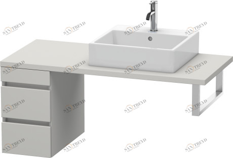 DS533500707 Шкафчик для консоли DuraStyle #DS5335 300 x 548 мм Бетонно-серый матовый декор Duravit