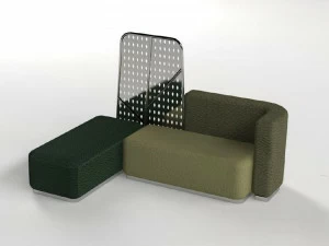 Manufatti Viscio Модульная скамейка из кожи Green