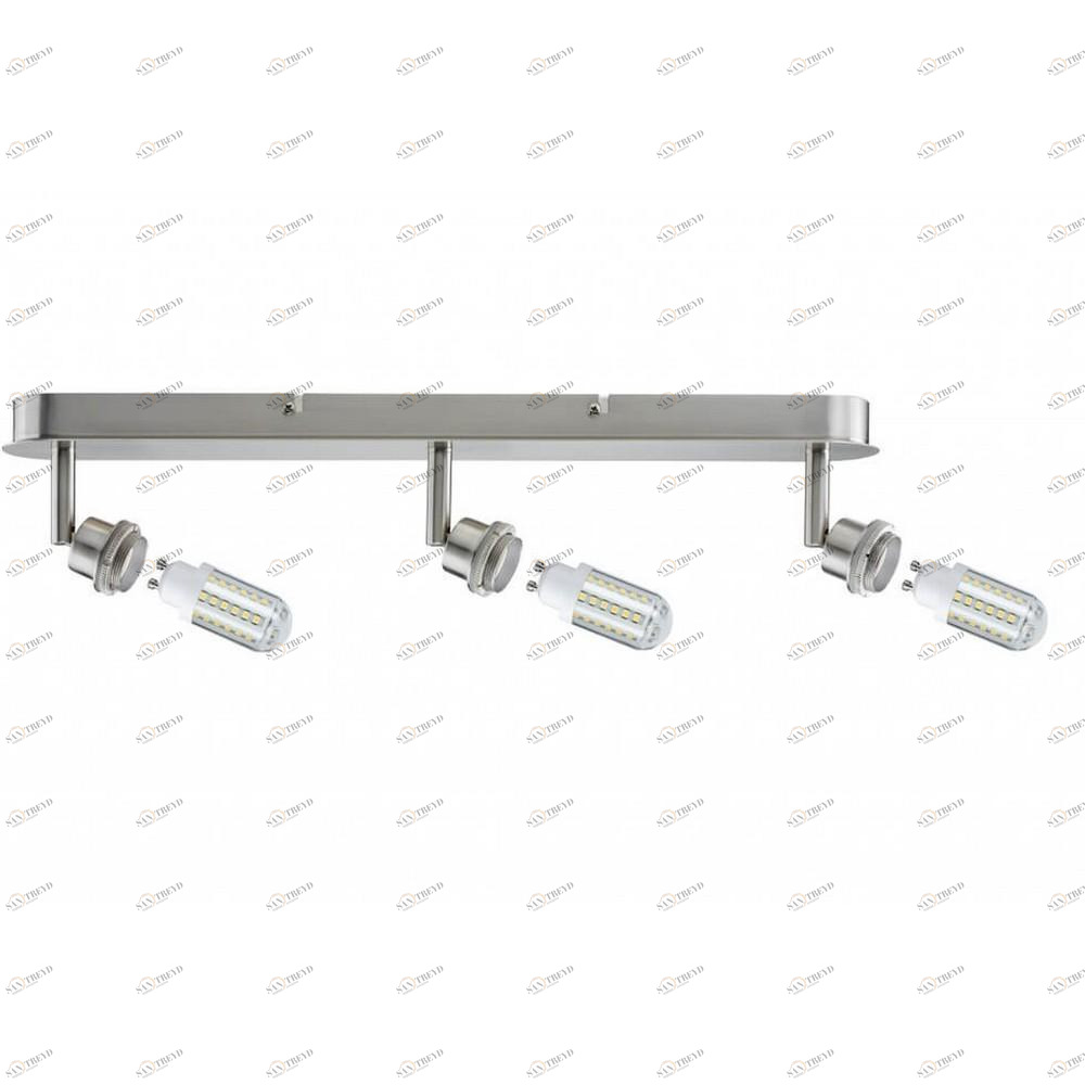 Спот потолочный светодиодный на 3 лампы серый DecoSystems 60312 PAULMANN DECOSYSTEMS 00-3891069 Серый 