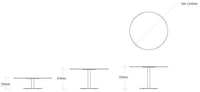TRIBÙ Круглый садовый стол из вулканического камня T-table D2160/2161/2162/2163 - Вид №9
