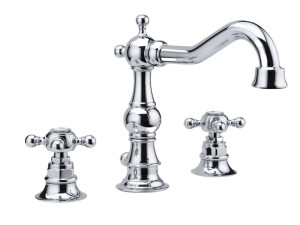 Смеситель для раковины с 3 отверстиями и автоматическим сливом