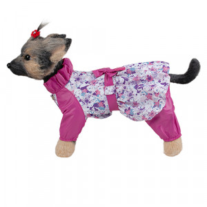 ПР0048057 Комбинезон для собак "Настроение" цветы - 28см Dogmoda