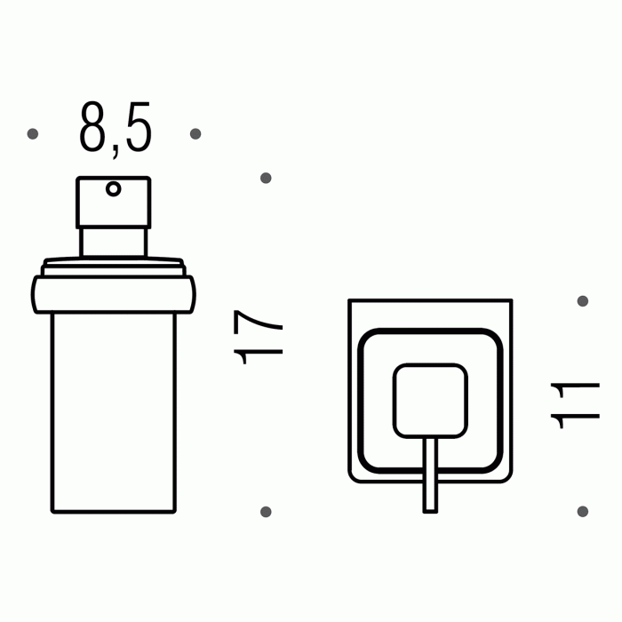 B9321 GL Дозатор для жидкого мыла (золото) COLOMBO LULU Colombo Design - Вид №2
