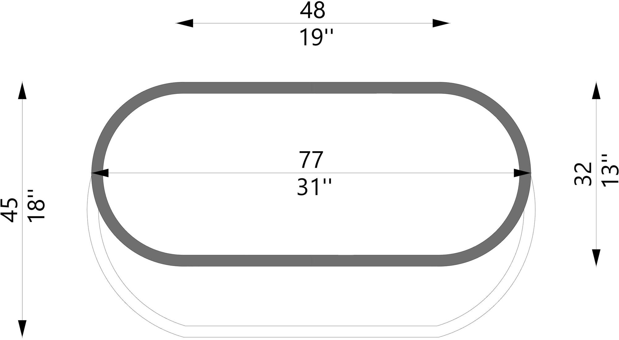 Concreative Бетонная скамья  1903-034  - Вид №3
