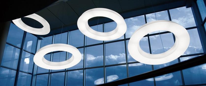 Martinelli Luce Светодиодный подвесной светильник из полиэтилена с диммером Circular pol 2057 - Вид №7