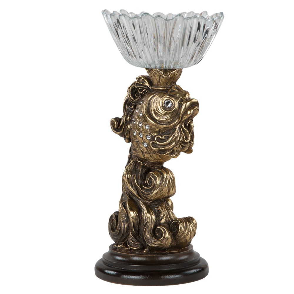 52019 Фруктовница-конфетница Заветное желание Золото BOGACHO 4627138240137