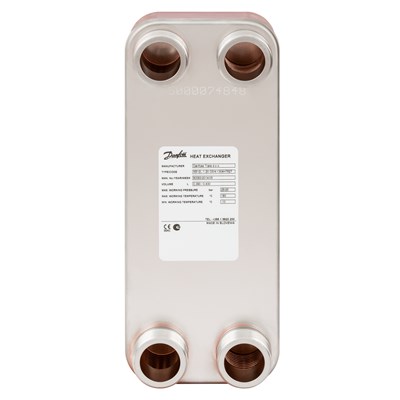Danfoss Паяный пластинчатый теплообменник одноходовой серии XB12 XB 12M-1-10 PN25 паяный ТО 004H7540 