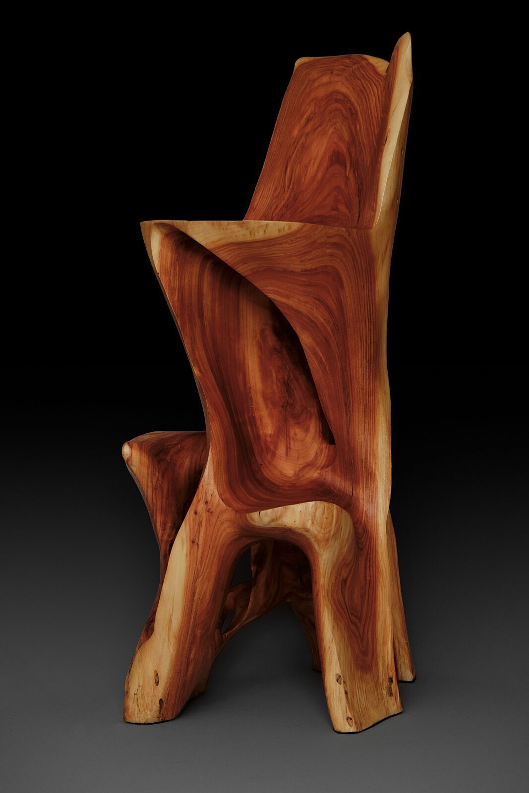 Высокий деревянный стул со спинкой Logniture Makha ARCH-00108144 - Вид №4