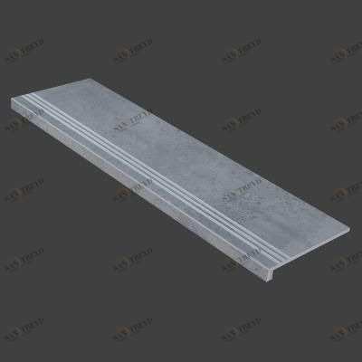 Граните Стоун Оксидо ступень светло-серый структурированная 1200x320 Керамика Будущего sun-id-323990