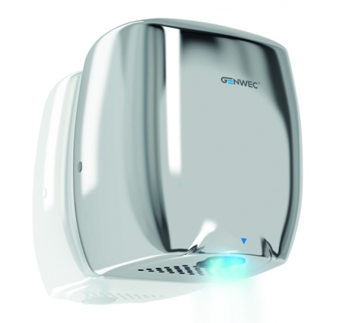 GW01 12 02 02 Genwec Сушилка для рук E-flow из глянцевого алюминия 