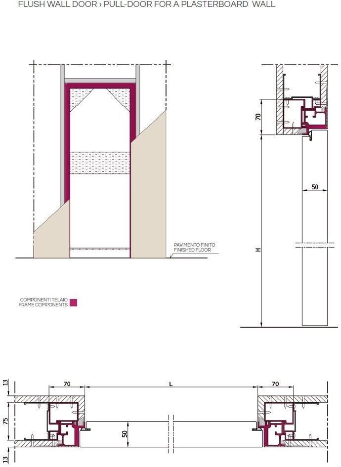 PLAN® Распашная дверь из алюминия и стекла заподлицо со стеной sun-id-1464541 - Вид №8