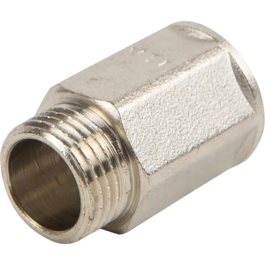 Удлинитель Valtec 1/2"х30 мм внутренняя-наружная резьба никелированная латунь 10507972 STLM-2092009
