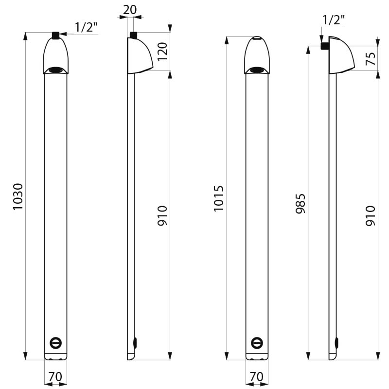 714700DP Душевая панель SPORTING 2 DELABIE  - Вид №1