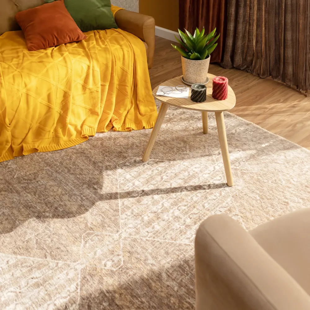 Ковер полиэстер Мирай 5501 Е 200x285 см цвет светло-коричневый CTIM STLM-2191860