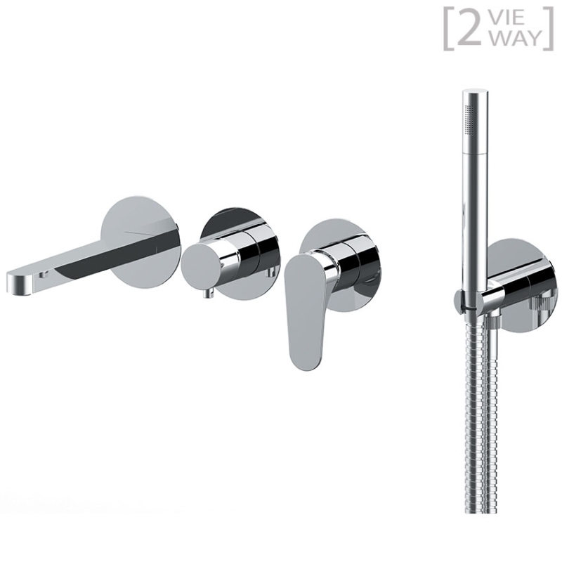 OM710D2P Душевой набор DANIEL RUBINETTERIE Omega - Вид №1