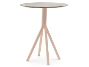 Круглый стол с каркасом из ореха или бука