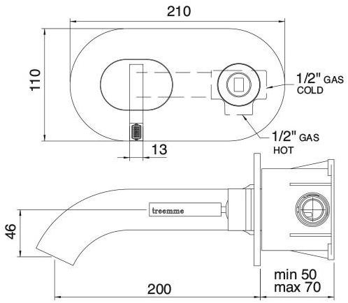 Rubinetterie Treemme Cut  3351  - Вид №2