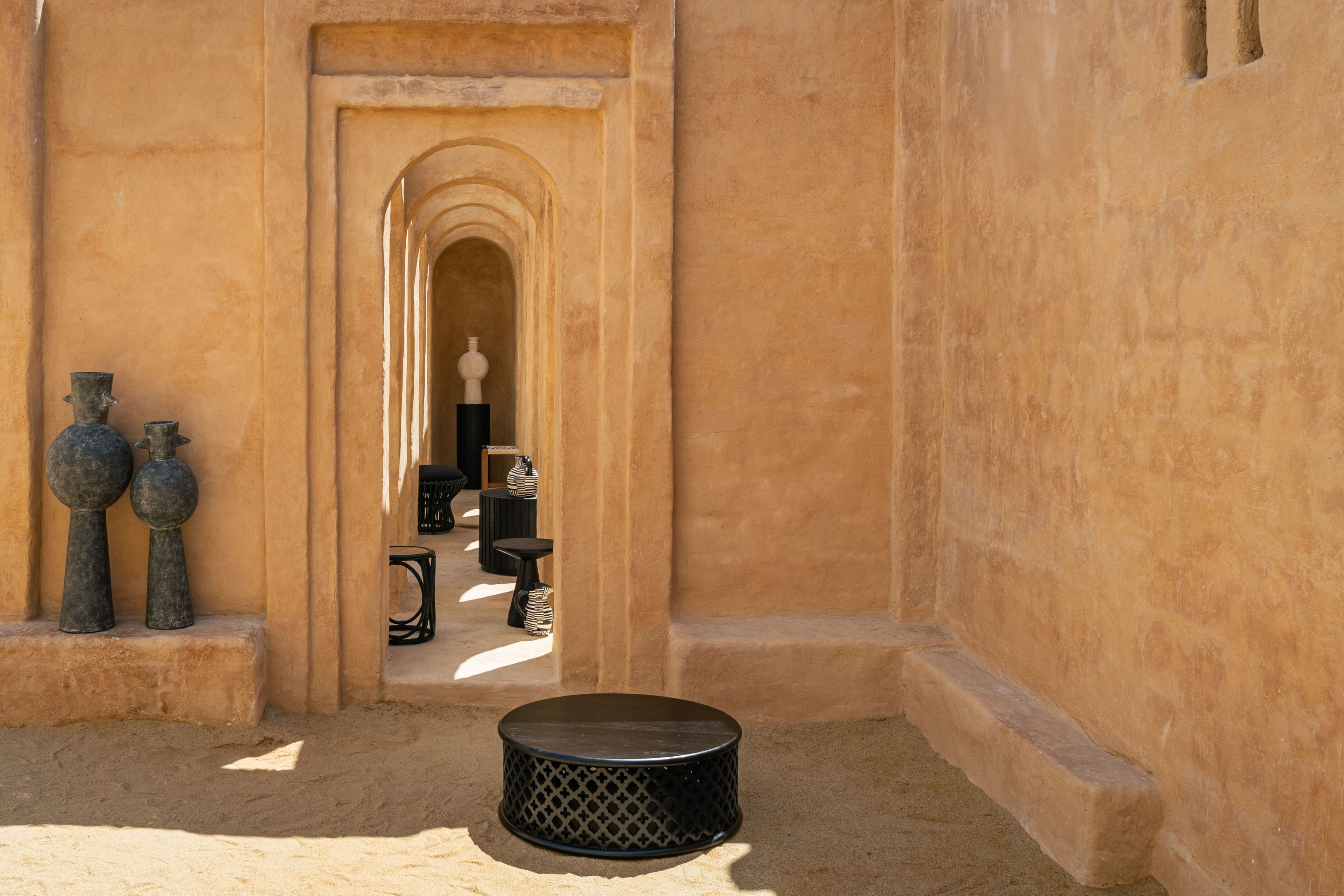 Круглый низкий стол из тикового дерева cbdesign Bamileke ARCH-00130721 - Вид №7