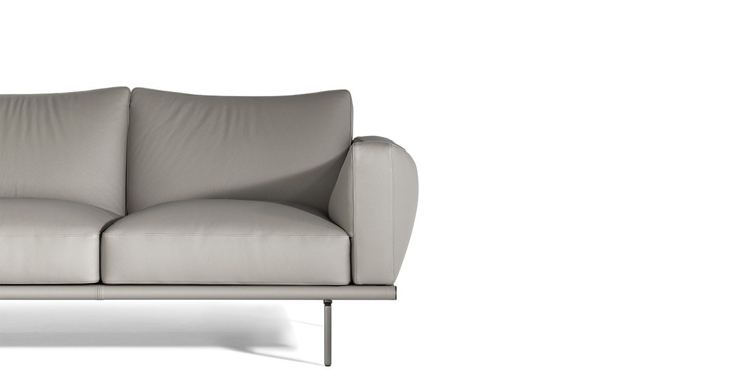 Кожаный диван с полуостровом Poltrona Frau коллекция-диваны и кресла ARCH-00128919 - Вид №3