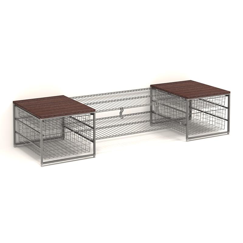 Комплекты для прихожей , 1815х365х565 мм, серый LJPS0577 Public Steel Россия  - Вид №1