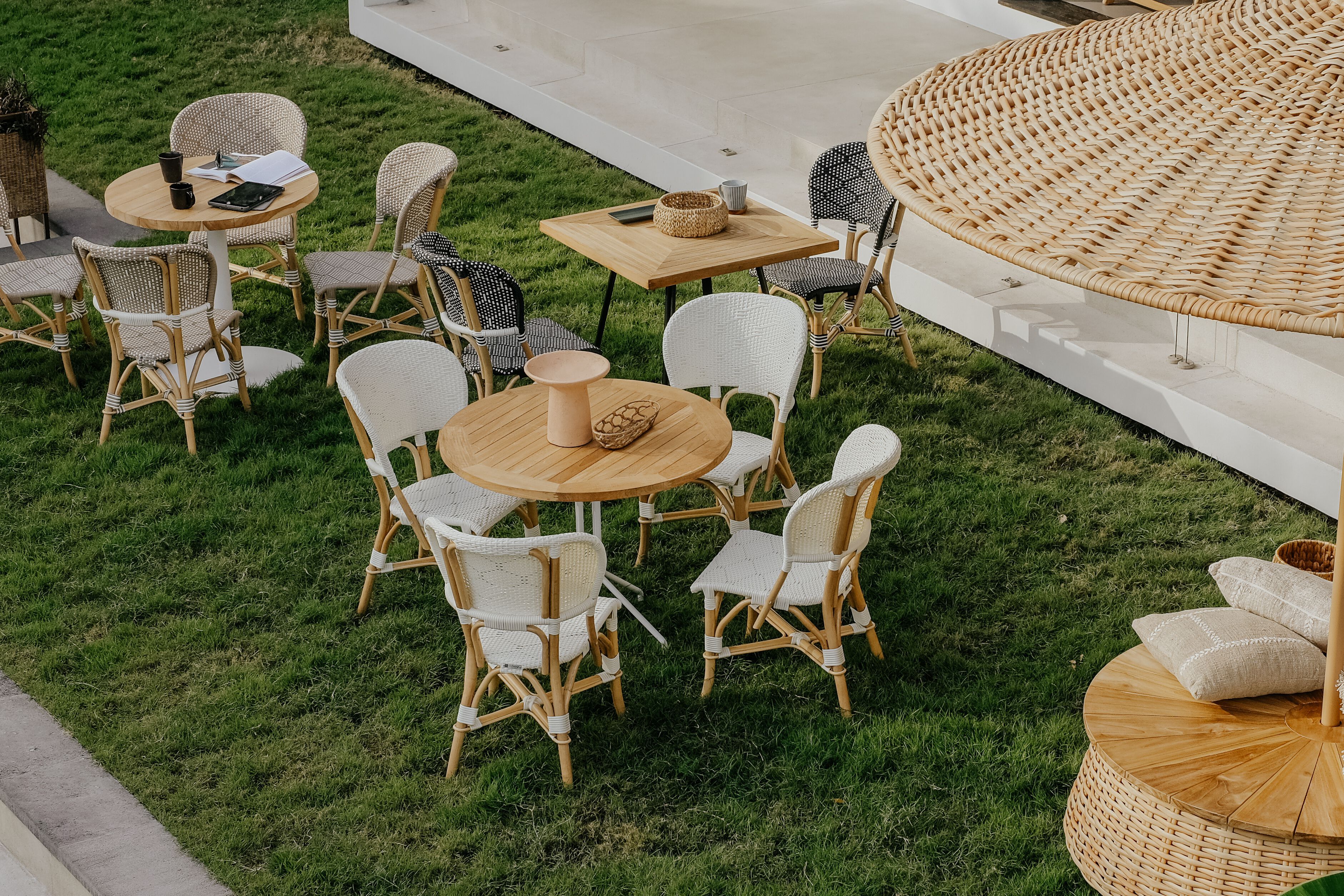 Ротанг сад стул с открытой спинкой cbdesign бистро ARCH-00150703 - Вид №6