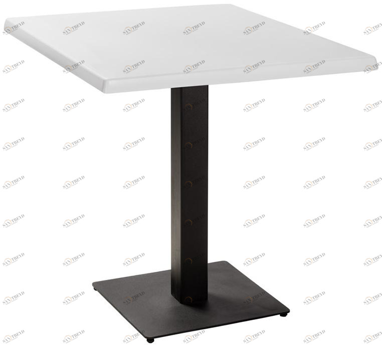 2644 Стол Квадро 80*80 белый R-HOME 160402+1705051pure_white