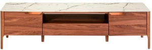 Angel Cerdá Низкая тумба под ТВ из шпона с распашными дверцами Nature life 3078 cp1806-tv