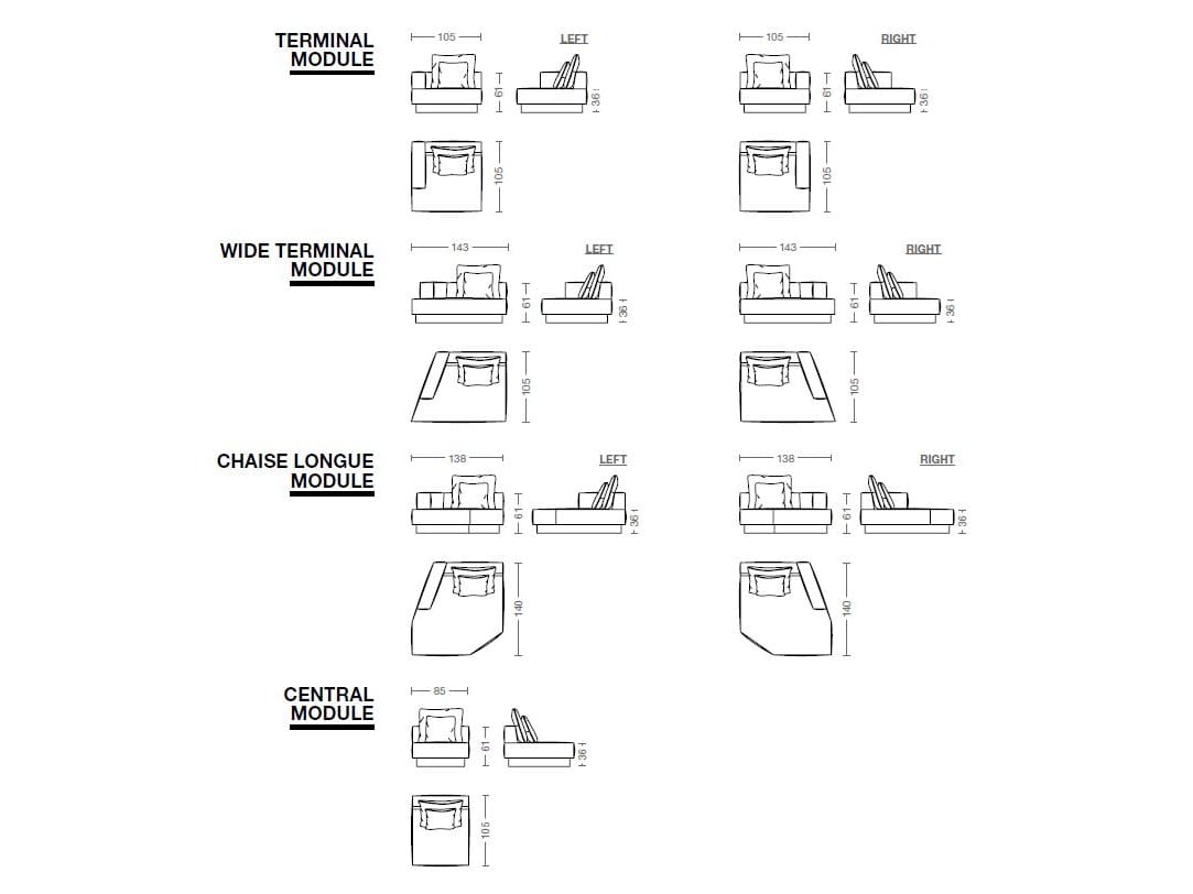 Кожаный диван с полуостровом GIOPAGANI MOONAGE DAYDREAM ARCH-00040923 - Вид №2