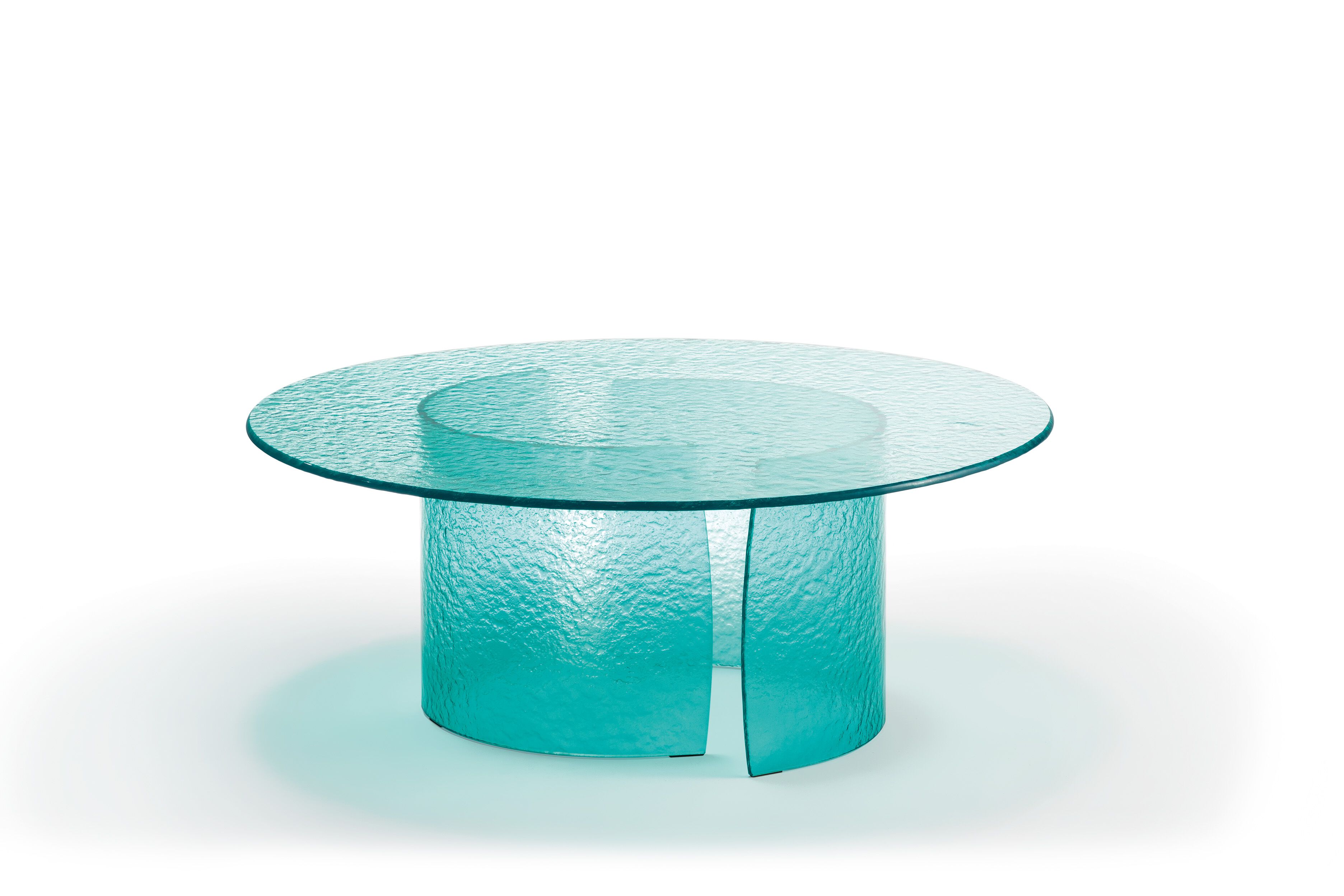 Круглый стеклянный журнальный столик для гостиной REFLEX лепесток ARCH-00039626 - Вид №2