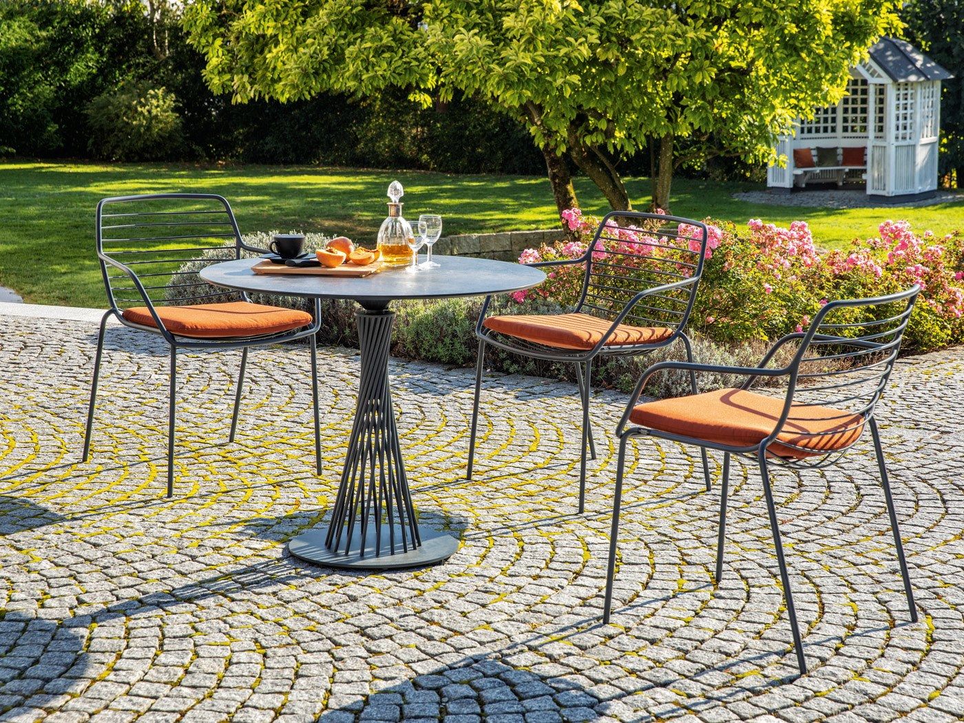 Штабелируемый стул из нержавеющей стали с подлокотниками FISCHER MÖBEL Claris ARCH-00046691 - Вид №9