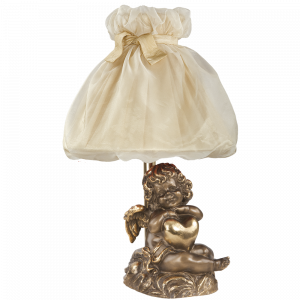 32090,34001 Настольная лампа Сердце Купидона Бронза Жемчуг BOGACHO