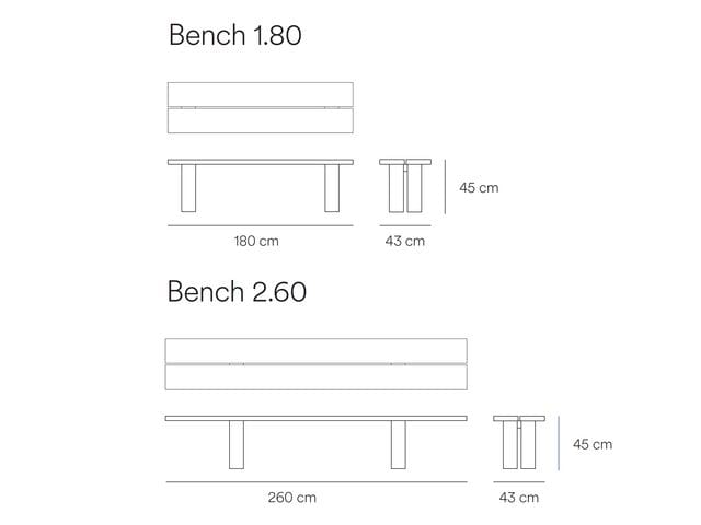 Деревянная скамья TEULAT группа ARCH-00129578 - Вид №6