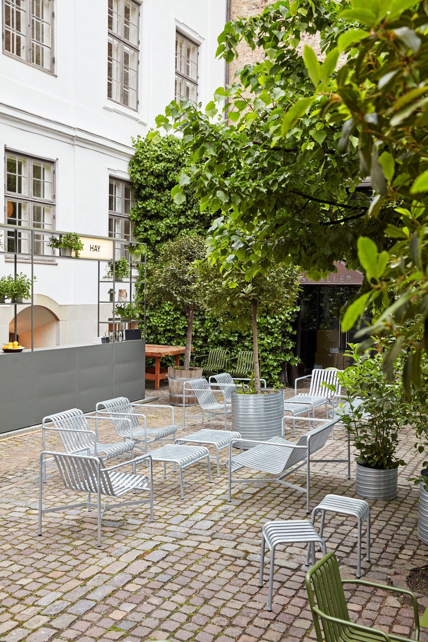 Стальная прямоугольная Садовая подставка для ног Hay Палисад ARCH-00043018 - Вид №21