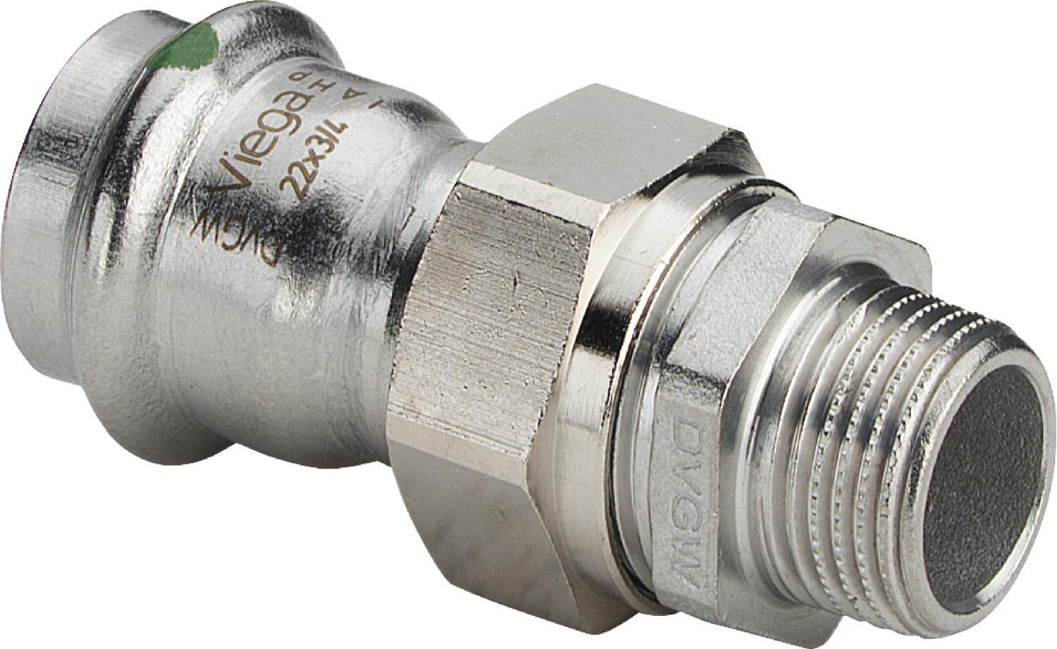 Viega Соединительный элемент резьбовой разъемный Sanpress Inox 2365 (438258) 438 258