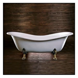Ванна Akcjum Cleopatra WR-05-01-BR овальная белая с золотыми ножками