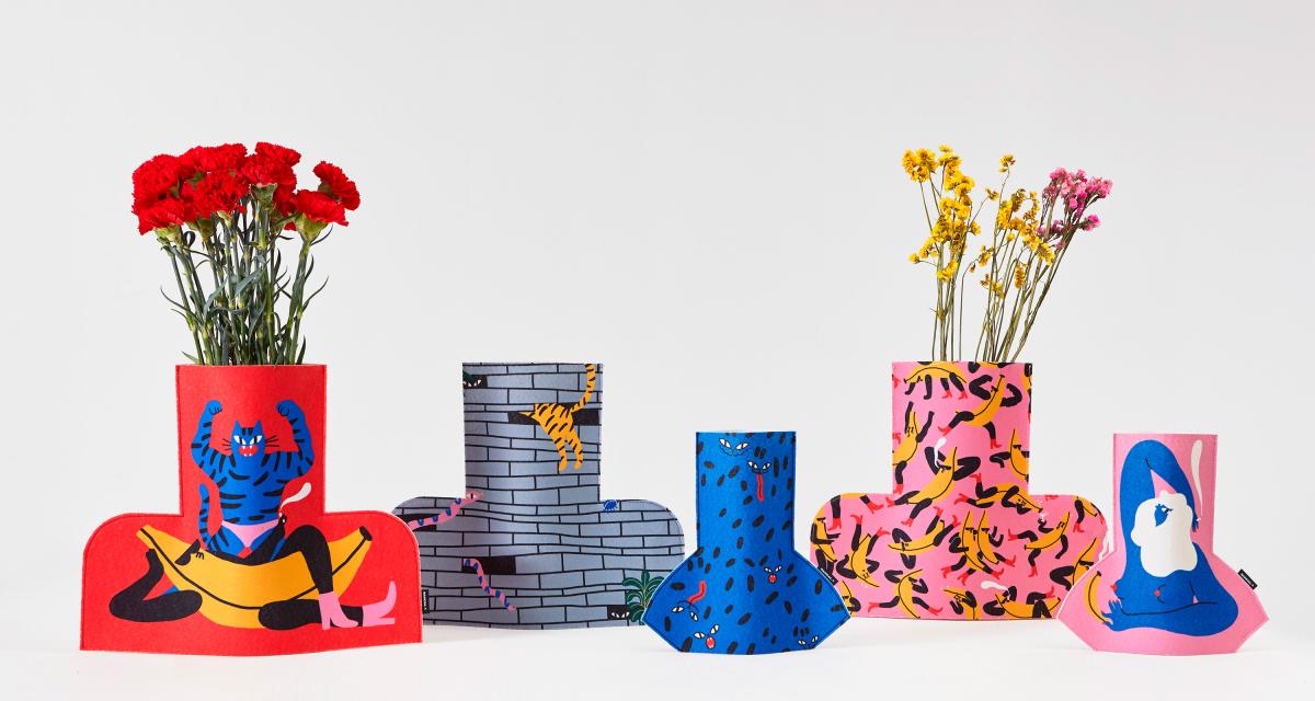 072143 Ваза L Banana Guys SANCAL FLOWER POWER - Вид №1