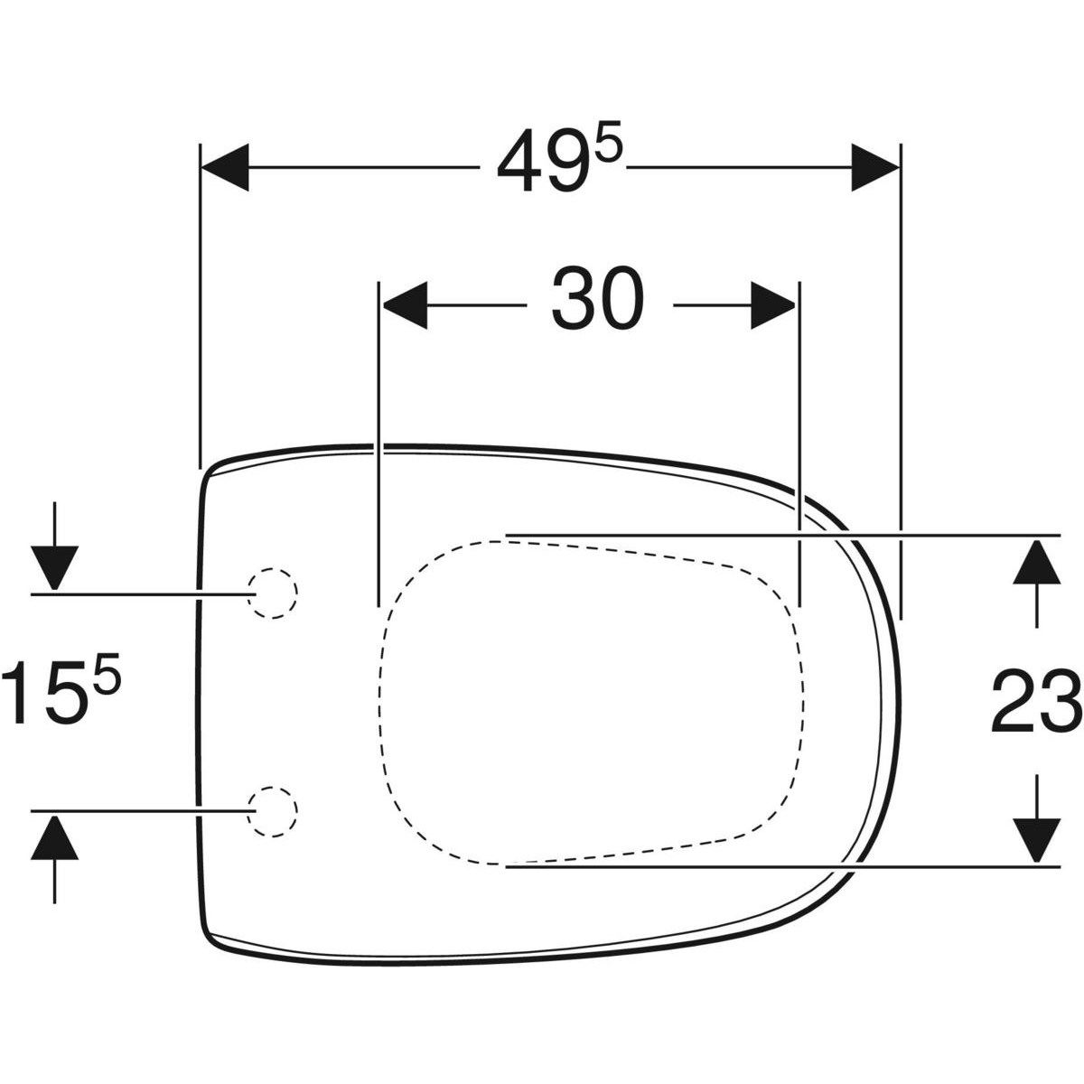 Сиденье унитаза duroplast Geberit Citterio ARCH-00047958 - Вид №1