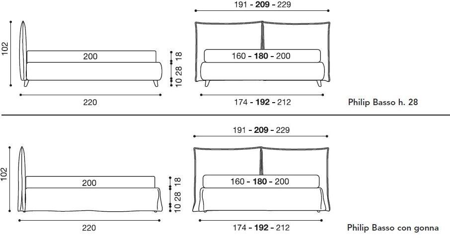 Twils Двуспальная кровать с мягким изголовьем sun-id-1368809 - Вид №3