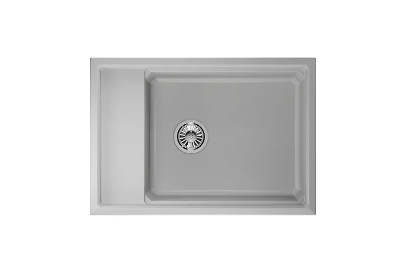 KS-7305, АРКТИК (БЕЛЫЙ), кухонная мойка, кварц GRANULA 7305-ST328 - Вид №2