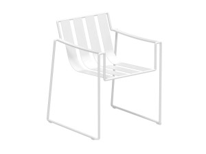 Ткань сани сад стул с подлокотниками