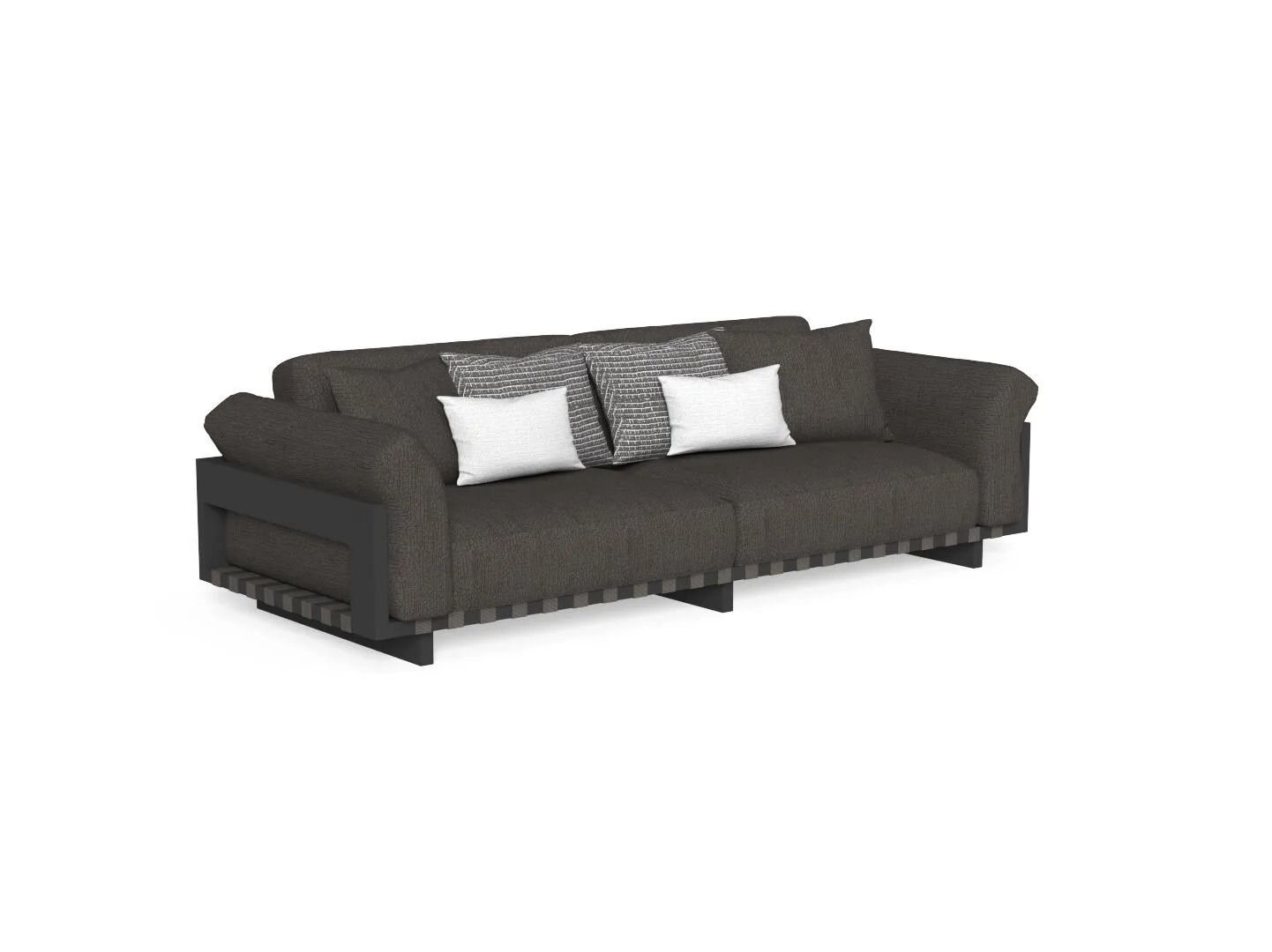 3-местный тканевый садовый диван Talenti Argo-alu ARCH-00144848 - Вид №4