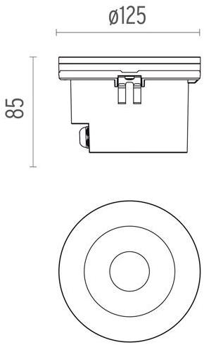 Flos Светодиодный точечный светильник из литого под давлением алюминия Architectural collection - downlights sun-id-1442005 - Вид №1